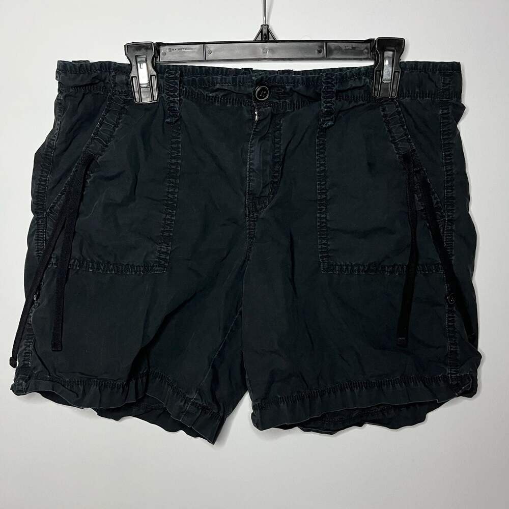 Polo Jeans Co Ralph Lauren Black Cargo Utility Shorts Womens Size 8 Y2K Gorpcore